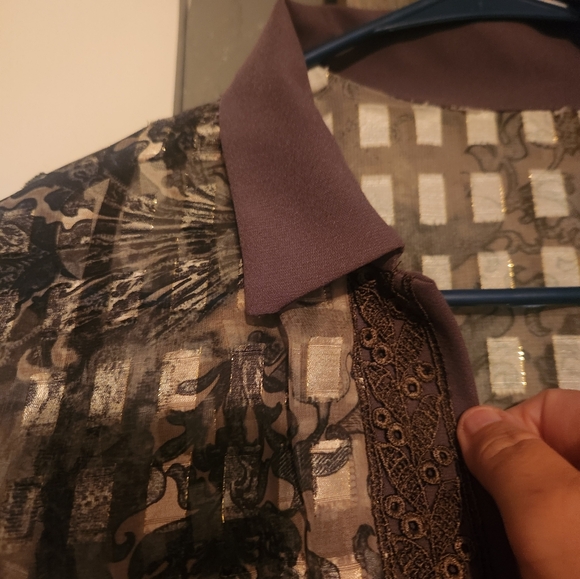 R & M printed chiffon jacket - Picture 5 of 7